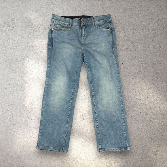 torrid Denim - Torrid Bombshell Straight Jeans Women's 38x27 Blue Premium Stretch Mom High Rise